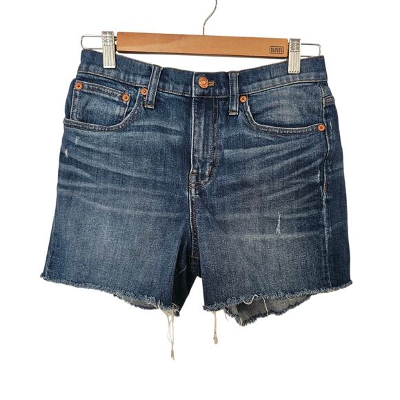 MADEWELL High-rise Denim Short Blue Size 25 - Picture 1 of 5